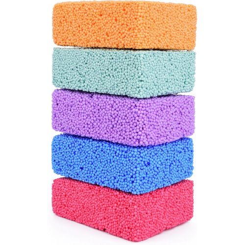  [아마존베스트]Special Supplies Fun Foam Modeling Foam Beads Play Kit, 5 Blocks Children’s Educational Clay for Arts Crafts Kindergarten, Preschool Kids Toys Develop Creativity, Motor Skills