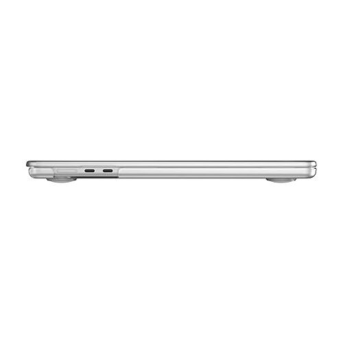 Speck SmartShell MacBook Air 15 Inch (2023) Case - Ultra-Thin Scratch-Resistant Hard Shell Case - Clear/Sweater Grey
