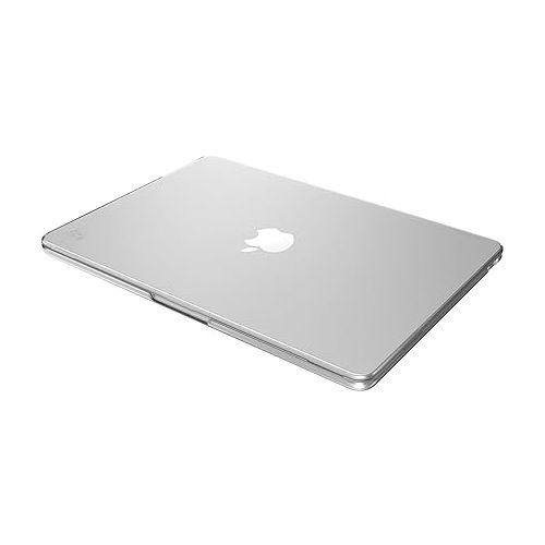  Speck Smartshell Case for MacBook Air 15 Inch (2023) - Scratch Protection, Slim MacBook Case, Slide Prevention - Clear/Sweater Grey