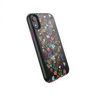 Speck Products Presidio Inked iPhone XR Case, ClassicBouquetFloralMangosteen Purple