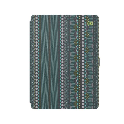  Speck Products Stylefolio Print iPad 9.7-Inch Case and Stand, (20172018), 9.7-Inch iPad Pro, iPad Air 2Air, Geostripe Citron GreenSlate