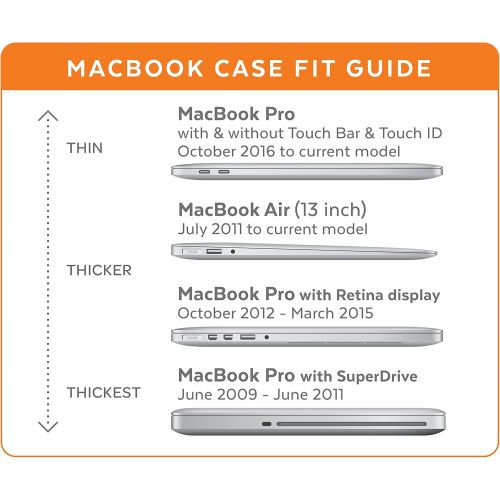  Speck Products 86400-5636 SmartShell Case for MacBook Pro 13 with Retina Display, Clear with Gold Glitter