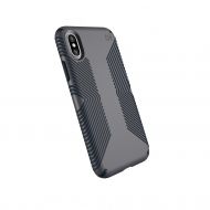 Speck Products Compatible Phone Case for Apple iPhone XS and iPhone X, Presidio Grip Case, Graphite Grey/Charcoal Grey