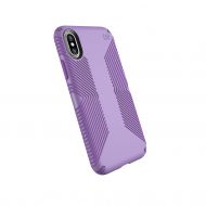 Speck Products Compatible Phone Case for Apple iPhone XS and iPhone X, Presidio Grip Case, Aster Purple/Heliotrope Purple