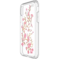 Bestbuy Speck - Presidio CLEAR + PRINT Case for Apple iPhone X and XS - Whitepinkclear