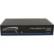Speco Technologies P4S5V 4-Port Gigabit PoE+ Compliant Unmanaged Network Switch