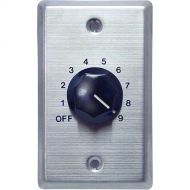 Speco Technologies WAT10 10W Wall-Mount Volume Control (Silver Plate, Black Knob)