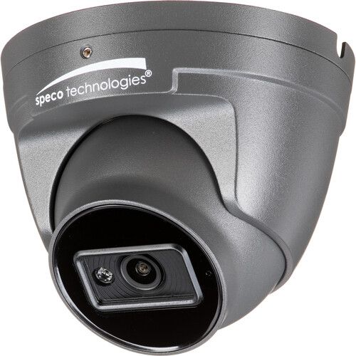  Speco Technologies O4VT2G 4MP Outdoor Network Turret Camera with Night Vision (Dark Gray)