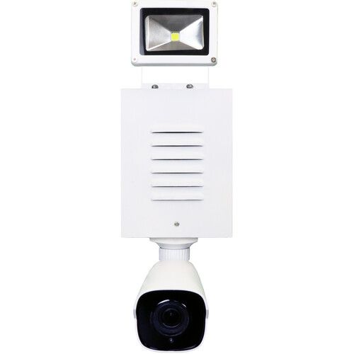  Speco Technologies DD2 Outdoor Digital Deterrent Alert Box with 4MP Network Bullet Camera, Floodlight & Siren