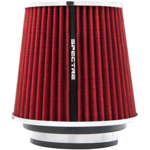  Spectre Performance 8132 Universal Clamp-On Air Filter: Round Tapered; 3 in/3.5 in/4 in (102 mm/89 mm/76 mm) Flange ID; 6.719 in (171 mm) Height; 6 in (152 mm) Base; 4.75 in (121 m