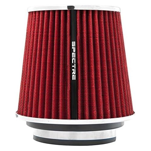  Spectre Performance 8132 Universal Clamp-On Air Filter: Round Tapered; 3 in/3.5 in/4 in (102 mm/89 mm/76 mm) Flange ID; 6.719 in (171 mm) Height; 6 in (152 mm) Base; 4.75 in (121 m