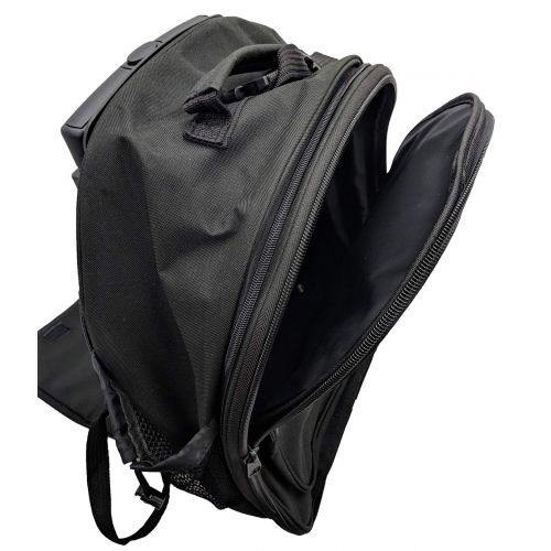 스펙트럼 Spectrum Rolling Backpack with Wheels for Travel, School - Two Stage - Black