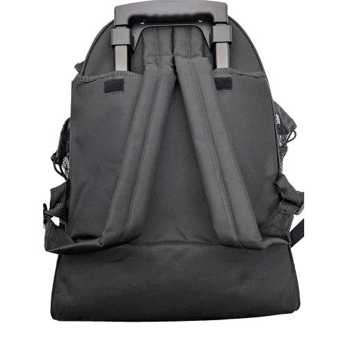 스펙트럼 Spectrum Rolling Backpack with Wheels for Travel, School - Two Stage - Black