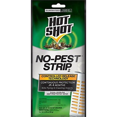 스펙트럼 [아마존베스트]Spectrum Hot Shot No-Pest Strip 2, Controlled Release Technology Kills Flying and Crawling Insects 2.29 Ounce