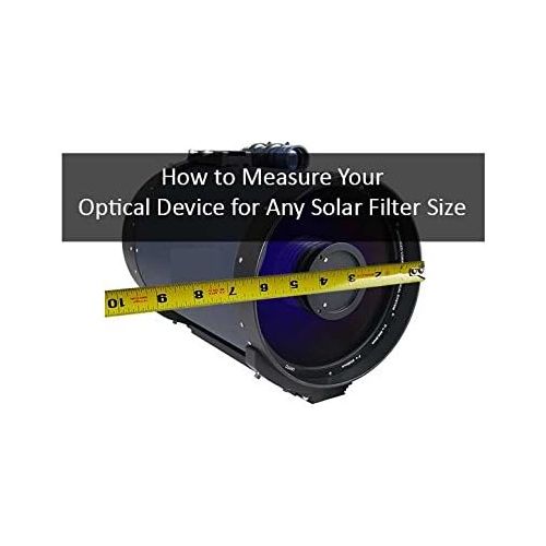 스펙트럼 Spectrum Telescope Film Solar Filter 5.25 (ST525BP1) Thin Film Solar Filter for Telescopes That fit This Filter Size: Celestron C102 HD (Older); Meade 5000 ED APO 80mm; Apogee; TMB 105