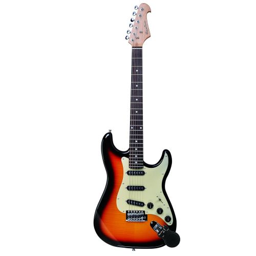 스펙트럼 Spectrum 6 String Solid-Body Electric Guitar, Red (AIL 74FS)