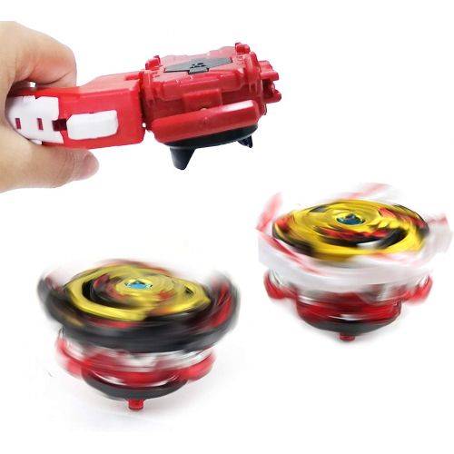  [아마존베스트]Speder Beyblades Launcher and Grip Burst, Light Sparking Battling String Launcher Gyro Right Spin TopToys Accessories(Red)