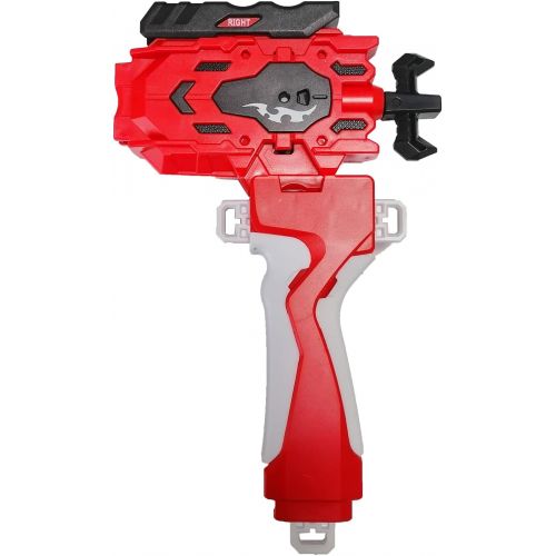  [아마존베스트]Speder Beyblades Launcher and Grip , Battling Burst String Launcher Gyro Light Sparking Left&Right LR Spin Top Compatible with All Bey Burst Series Bey Battling Beyblades(Red)