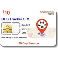 [아마존베스트]SpeedTalk Mobile GSM SIM Card for GPS Trackers - Pet Kid Senior Vehicle Tracking Devices - 30 Day Service - USA Canada & Mexico Roaming