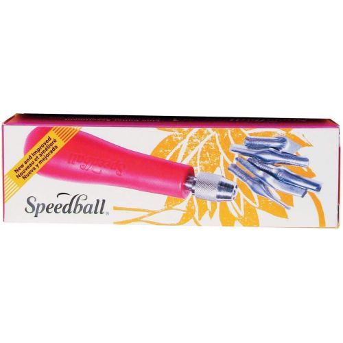  Speedball 4131 Linoleum Cutter  5 Assorted Lino Cutters Includes Plastic Storage Handle, Made in the USA