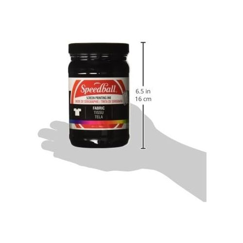  Speedball Art Products Speedball Fabric Screen Printing Ink, Black (4600), 32 Fl. oz,