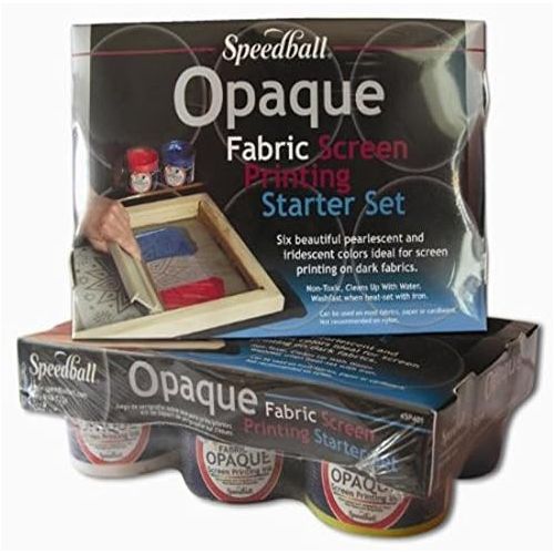  Speedball Opaque Fabric Screen Printing Ink Starter Set