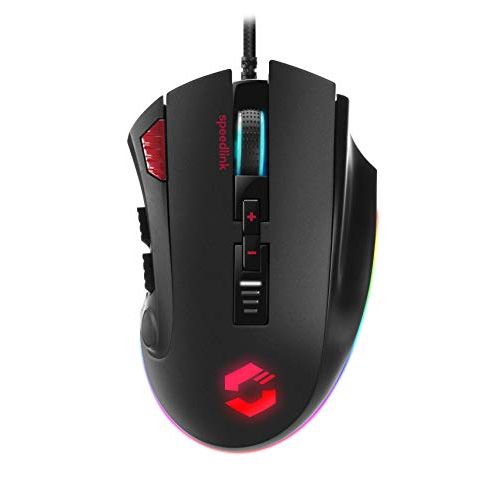  SPEEDLINK TARIOS RGB Gaming Mouse, 12 Buttons + 24,000dpi Sensor