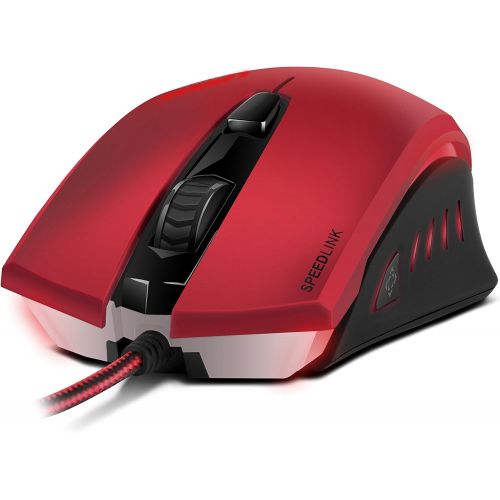  Speedlink LEDOS Gaming Mouse - 5 Buttons Gamer Mouse for PC / Computer - (laser sensor, up to 3000 dpi - dpi switch for quick sensitivity change - sniper button, rapid fire button)