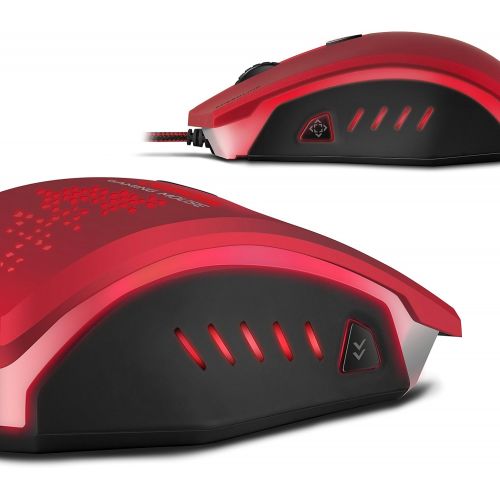  Speedlink LEDOS Gaming Mouse - 5 Buttons Gamer Mouse for PC / Computer - (laser sensor, up to 3000 dpi - dpi switch for quick sensitivity change - sniper button, rapid fire button)