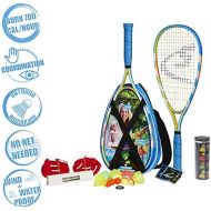 Speedminton S700 Set - Original speed badminton  crossminton all-round set that includes 2 rackets, 5 Speeder tube, Easy Court, bag