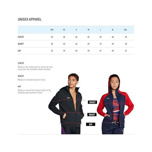 스피도 Speedo Unisex-Adult Parka Jacket Fleece Lined Team Colors