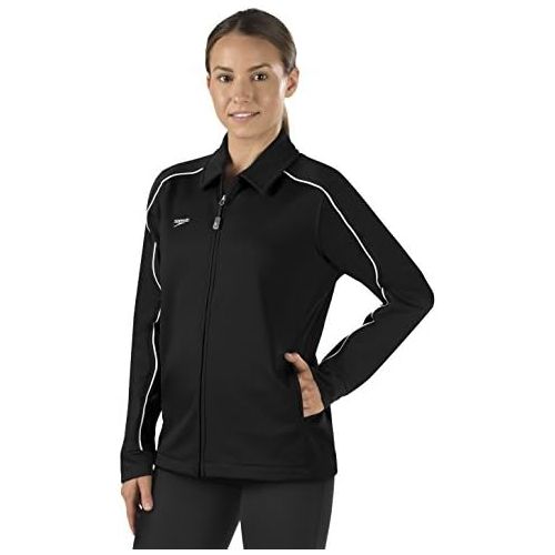 스피도 Speedo Womens Jacket Full Zip Collard Streamline Team Warm Up
