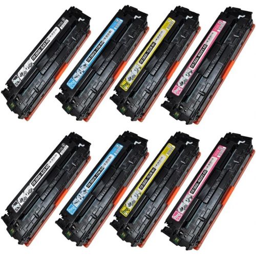  SpeedyToner SPEEDY TONER Remanufactured Toner Cartridges Replacement for HP 125A for Laserjet CP1215, CP1515, CP1518, CM1312 Set of 8 (CMYK)