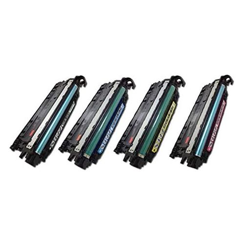  SpeedyToner SPEEDY TONER HP 646A Remanufactured Laser Toner Cartridges Replacement Use for HP Color LaserJet CM4540 (646A) Set of 4 (CMYK)
