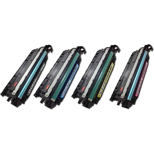  SpeedyToner SPEEDY TONER HP 646A Remanufactured Laser Toner Cartridges Replacement Use for HP Color LaserJet CM4540 (646A) Set of 4 (CMYK)