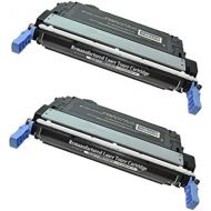 SpeedyToner SpeedyToner Remanufactured Toner Cartridge Replacement for HP 643A ( Black , 2-Pack )