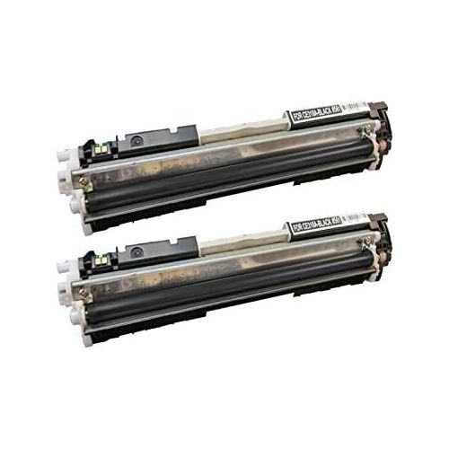  SpeedyToner Speedy Toner HP 126A Remanufactured Toners Cartridges Replacement for Color Laserjet 100 MFPnw, CP1025nw - Set of 2, Black
