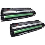 SpeedyToner SPEEDY TONER HP 307A CE740A Remanufactured Toners Cartridges Replacement for Color LaserJet CP5225dn - Set of 2, Black