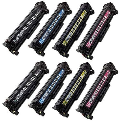  SpeedyToner SPEEDY TONER CANON 118-8 Remanufactured Toner Cartridges Replacement Canon 118 and imageCLASS LBP7200cdn and MF8350Cdn, Set of 8