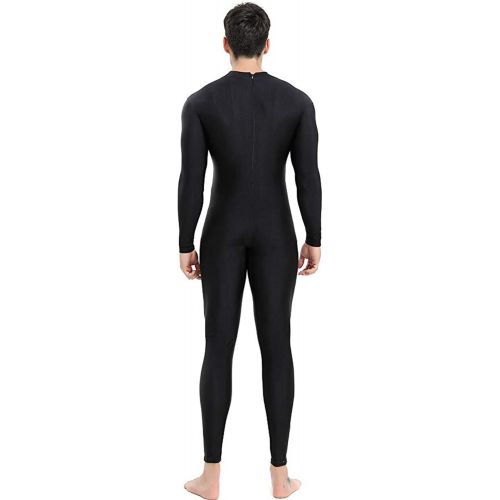  Speerise Mens Turtleneck Spandex Long Sleeve Unitard Bodysuit Dancewear