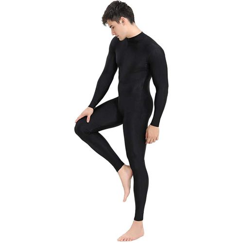  Speerise Mens Turtleneck Spandex Long Sleeve Unitard Bodysuit Dancewear