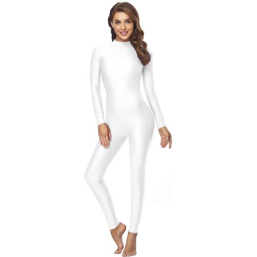  Speerise Adult High Neck Zip One Piece Unitard Full Body Leotard