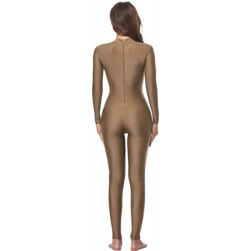  Speerise Adult High Neck Zip One Piece Unitard Full Body Leotard