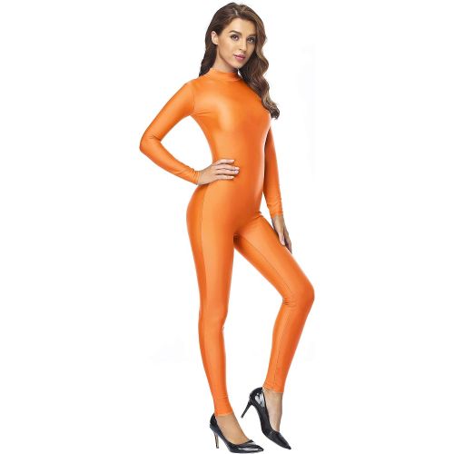  Speerise Adult High Neck Zip One Piece Unitard Full Body Leotard