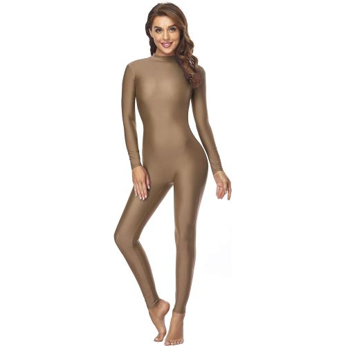  Speerise Adult High Neck Zip One Piece Unitard Full Body Leotard