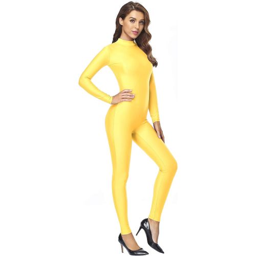  Speerise Adult High Neck Zip One Piece Unitard Full Body Leotard