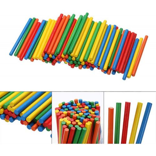  [아마존베스트]Sperrins Wooden Toy Counting Sticks Mathematical Intelligence Sticks Wooden Number Gift for Children Preschool Educational Toy