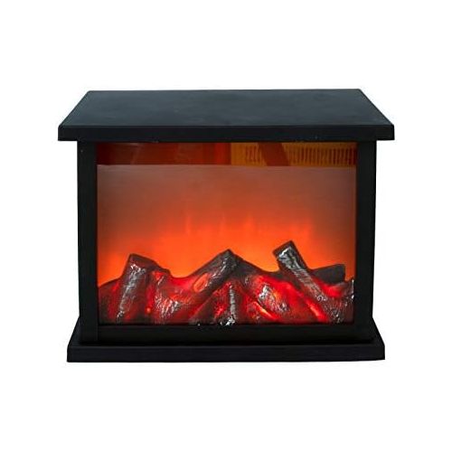  Spetebo Fireplace Lantern 30 cm with Dancing LED Flames LED Flame Effect