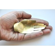 /SpiceWildflowers Hand ring dish Jewelry storage from brass Palmistry Boho home decor