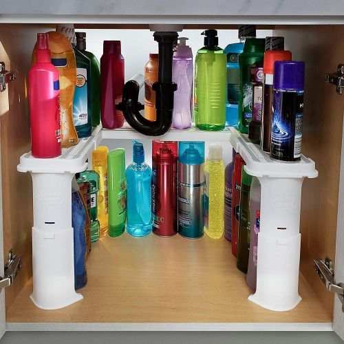  Spicy Shelf Expandable Under Sink Organizer and Storage I Bathroom Under the Sink Organizer Kitchen Under Sink Shelf I Cleaning Supplies Organizer Under Sink Storage I EXPANDABLE H